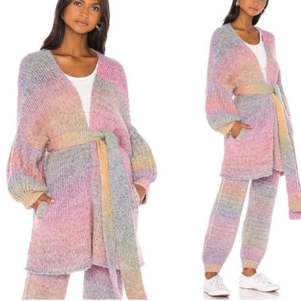Multicolor Knit Cardigan Sweater XS/S